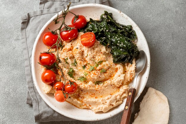 상위 뷰 맛있는 유태인 요리