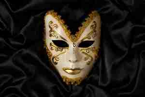 Free photo top view theater mask still life