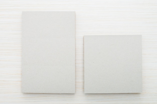 Free photo top view of two white boxes with different sizes