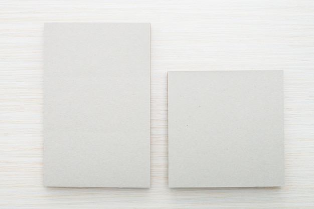 Top view of two white boxes with different sizes