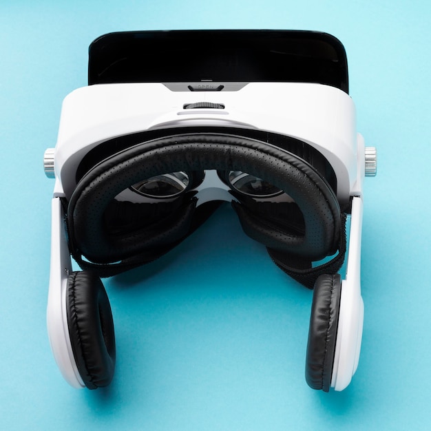 Top view virtual reality headset