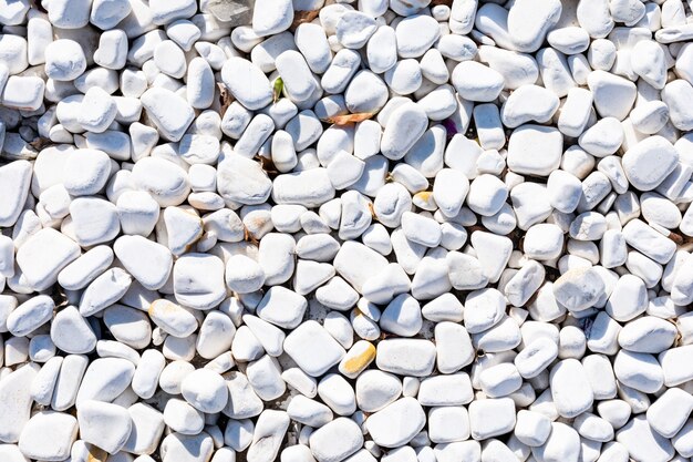 Top view white stone background