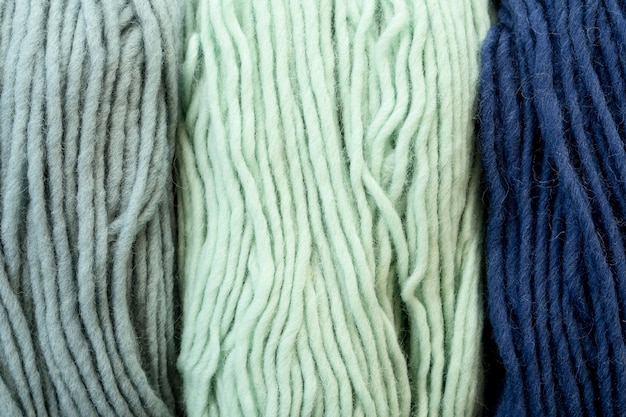 Top view of yarn