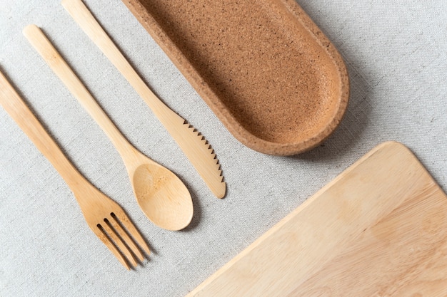 Top view zero waste cutlery