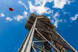 Free photo torre sant sebastia in barcelona. spain