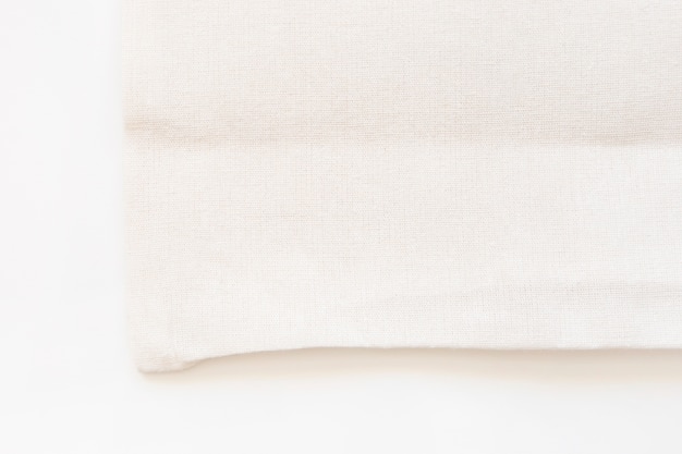 Бесплатное фото Сумка для покупок ткани холст ткань на белом фоне
