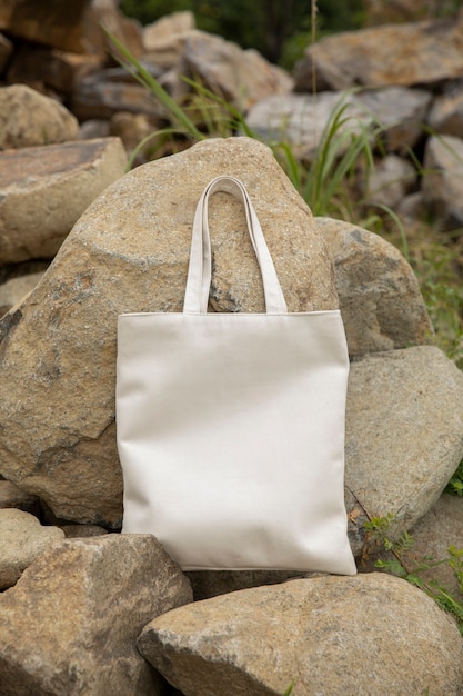 Free photo tote bag in the nature