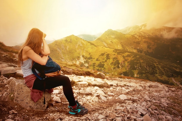 Foto gratuita turismo in montagna.