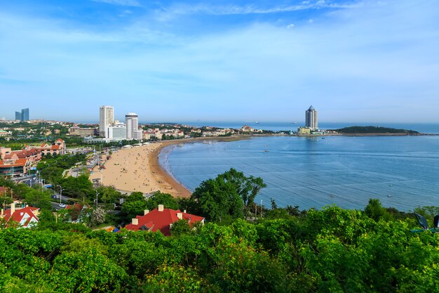 tourist city background light park rocks