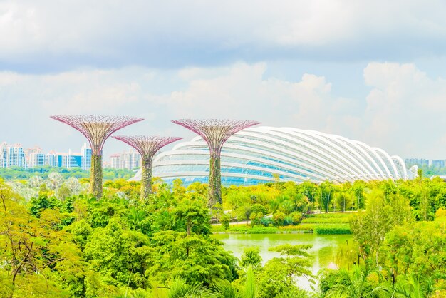 관광 정원 건물 스카이 라인 하늘