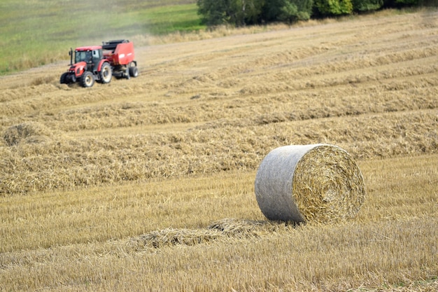 Trattore nel campo