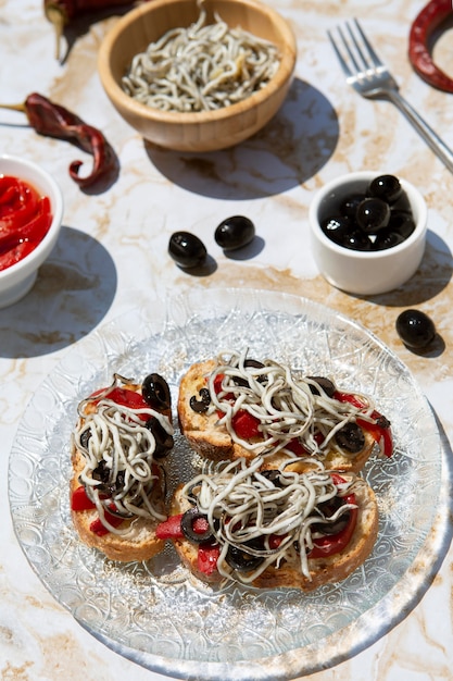 Traditional delicious gulas dish assortment