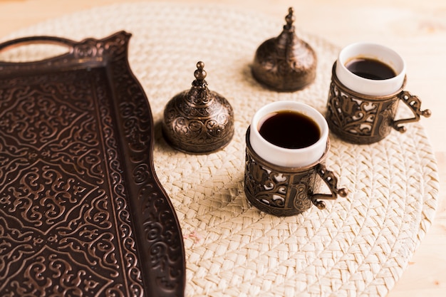 Traditional Eastern coffee set