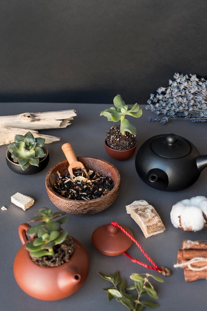 Foto gratuita assortimento feng shui tradizionale