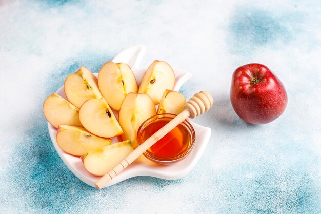 Traditional food of jewish New Year - Rosh Hashana.