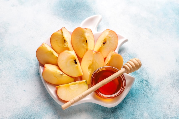 Traditional food of jewish New Year - Rosh Hashana.