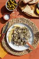 Free photo traditional gulas dish composition