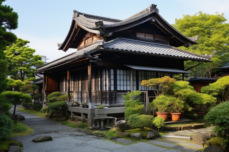 無料Photo 伝統的な家の建築