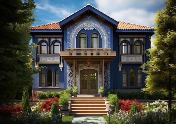 Free Photo traditional house architecture