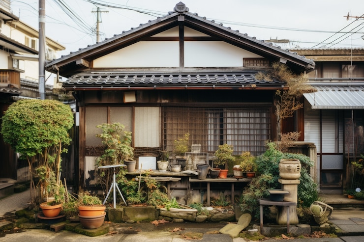 無料Photo 伝統的な家の建築
