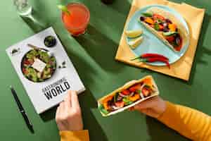 Free photo traditional mexican food on world tourism day