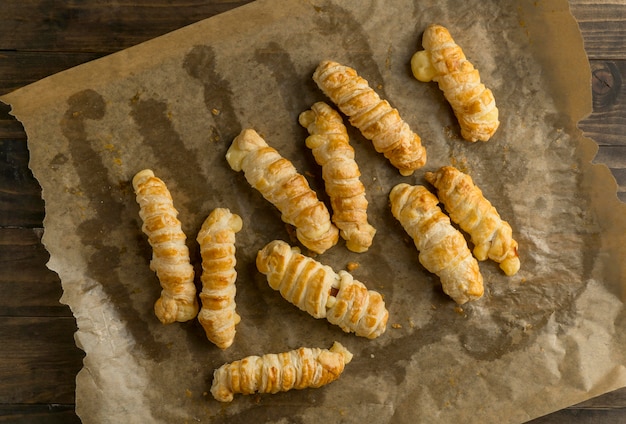 Traditional tequenos making arrangement