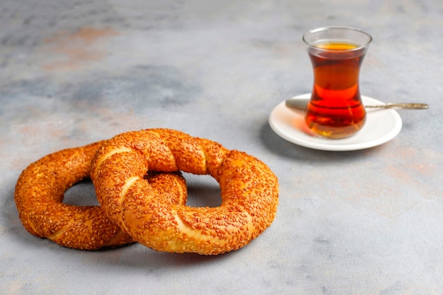 伝統的なトルコの朝食。