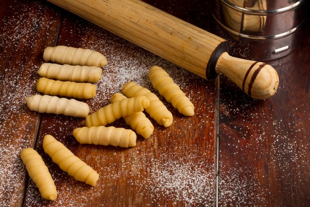 Traditional venezuelan cheese sticks arrangement