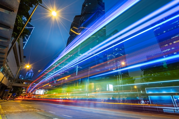 Traffic light trails