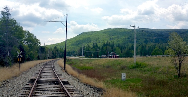 Free photo train tracks