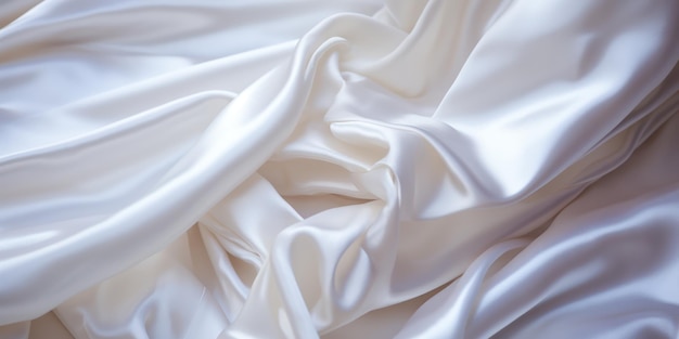 Несделанная спокойная кровать демонстрирует чистоту белого белья