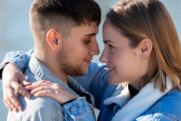 Free photo trans couple spending quality time together