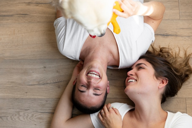 Free photo trans couple spending quality time together