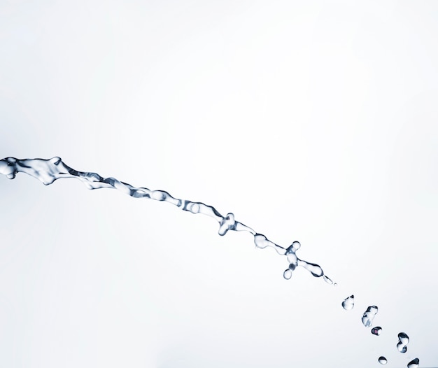 Transparent liquid drops close-up