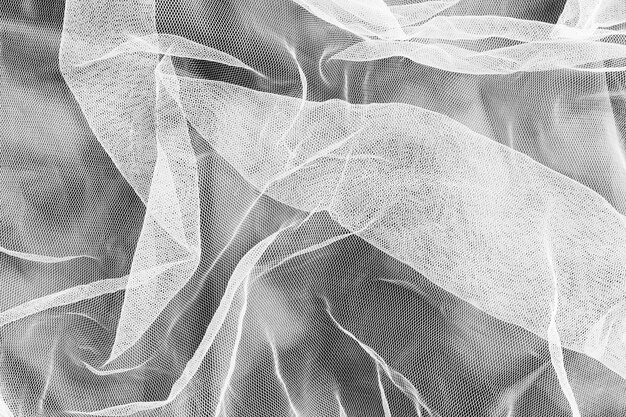 Transparent silk fabric material