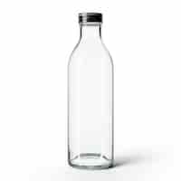 Free photo transparent water bottle in studio