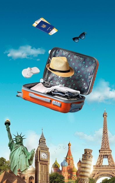 Travel adventure with baggage