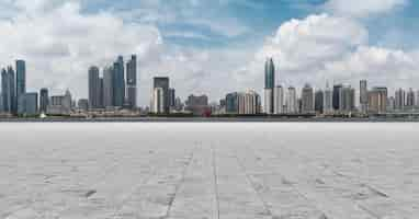 Free photo travel shanghai avenue exterior building skyline