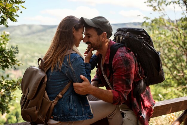 Travel storytelling of couple