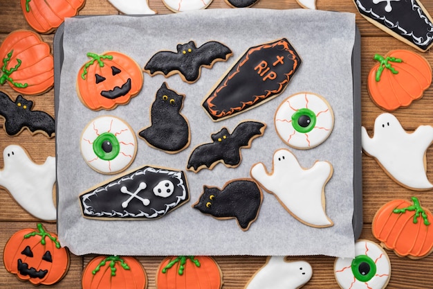 Foto gratuita dolcetti per la festa di halloween fatta in casa