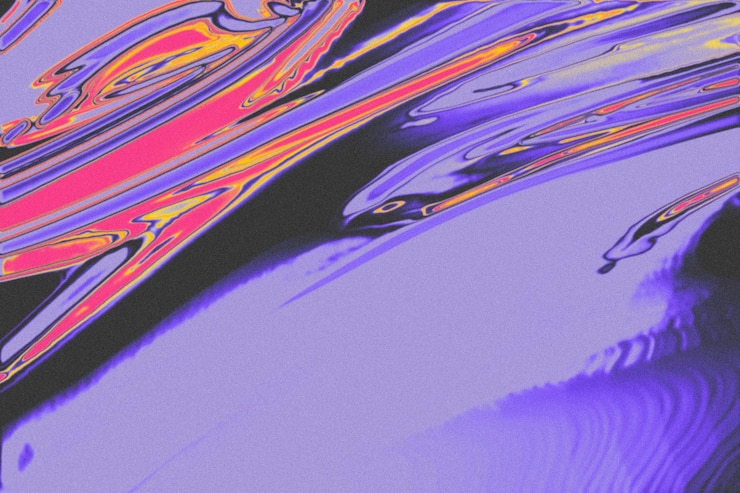 Free Photo trendy abstract chrome background with gradient colors