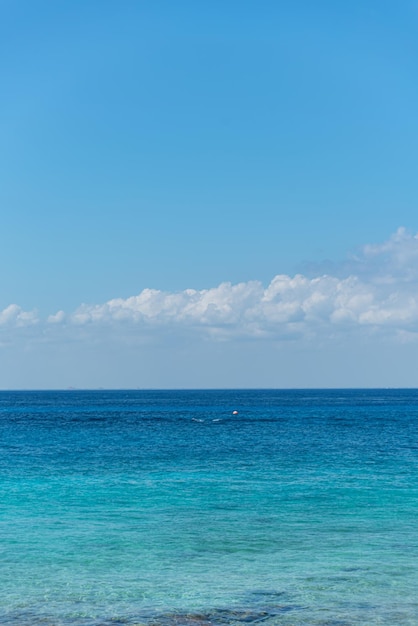 Foto gratuita spiaggia tropicale in una giornata di sole