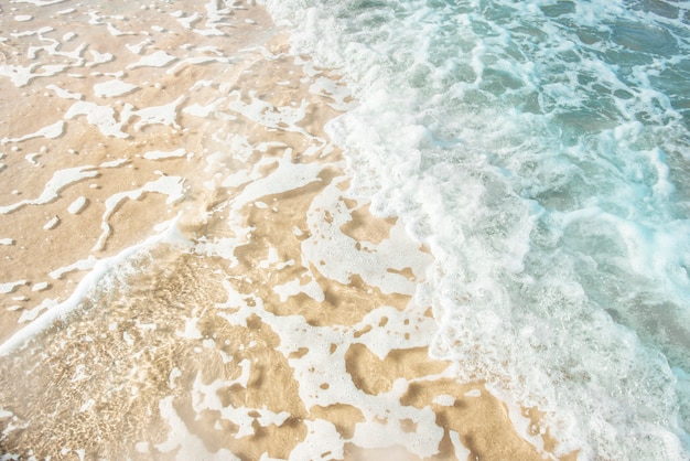 Tropical beach with clear sea water