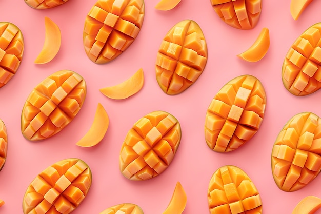 Free photo tropical fruits pattern