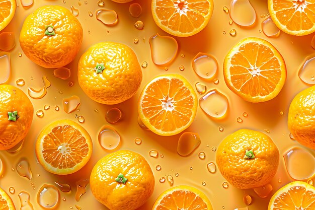 tropical fruits pattern