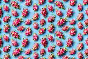 Free photo tropical fruits pattern