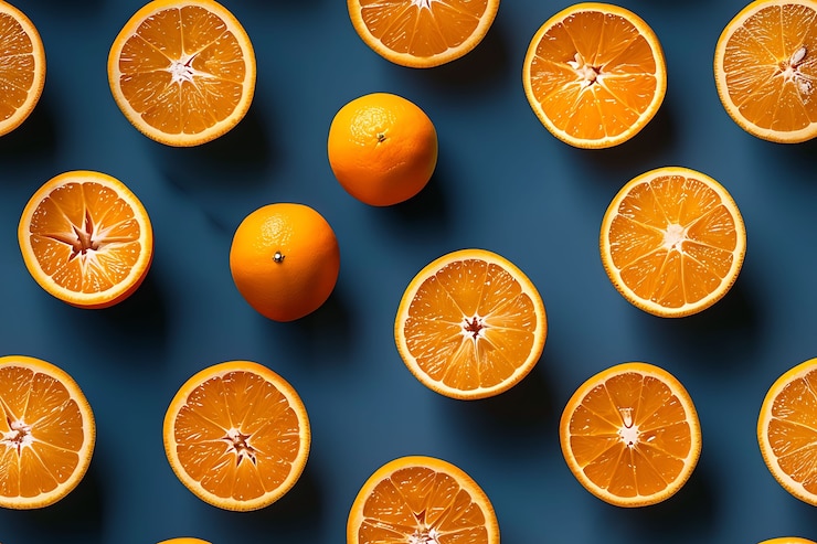 Free Photo tropical fruits pattern