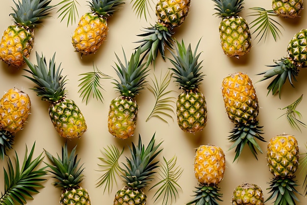 Free photo tropical fruits pattern