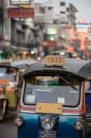 Free photo tuk tuk in bangkok thailand