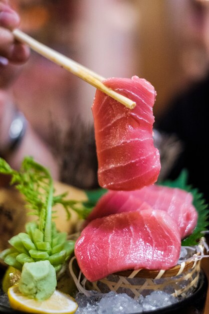 tuna sashimi